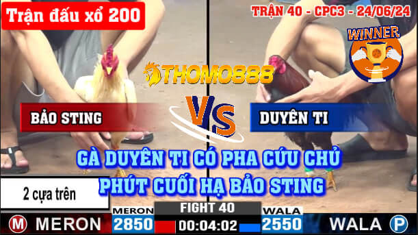 Trận 40 CPC3 Ngày 24/06/2024