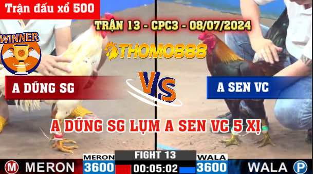 Trận 13 CPC3 Ngày 08/07/2024